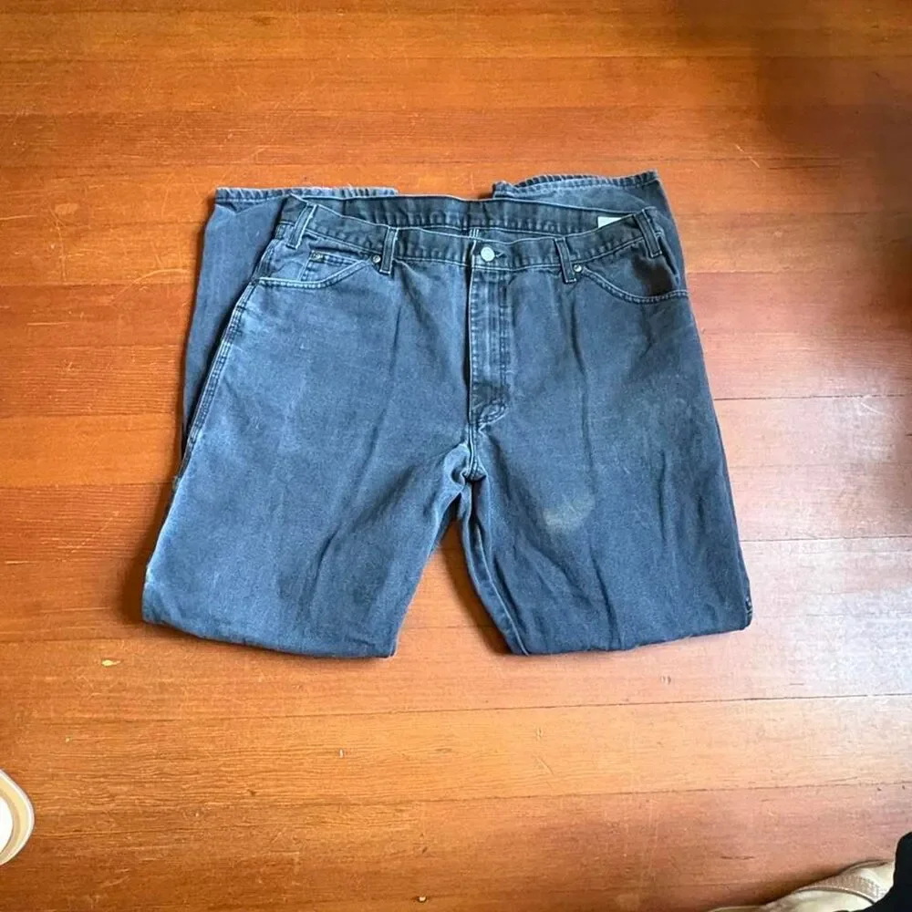 Dickies black cotton carpenter pants size 38x32